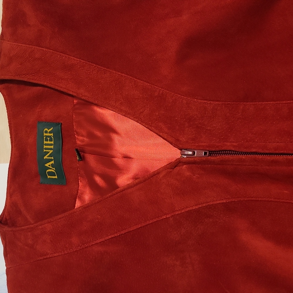 Danier Red Suede Jacket - Picture 10 of 14